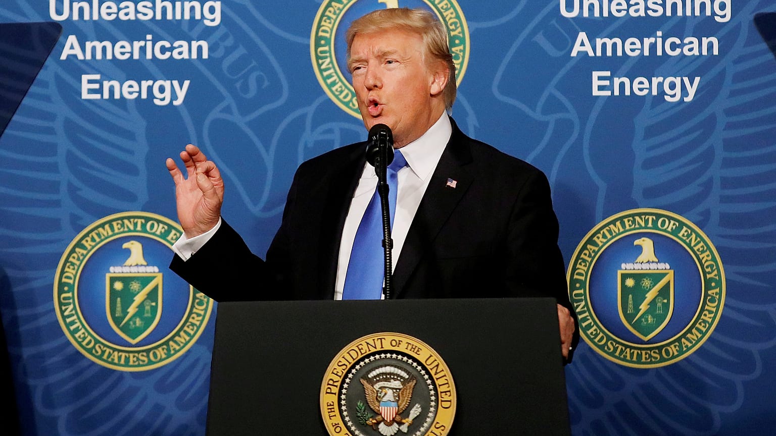 Trump bei einer Rede in Washington