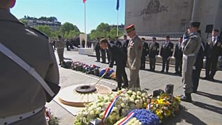 Emmanuel Macron celebra vitória dos Aliados na Segunda Grande Guerra