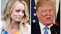 Die Pornodarstellerin Stormy Daniels und US-Präsident Donald Trump