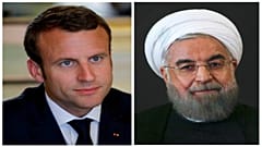ماكرون يدعو روحاني إلى التمسك بالاتفاق النووي