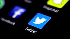 The Twitter application on a smartphone. 