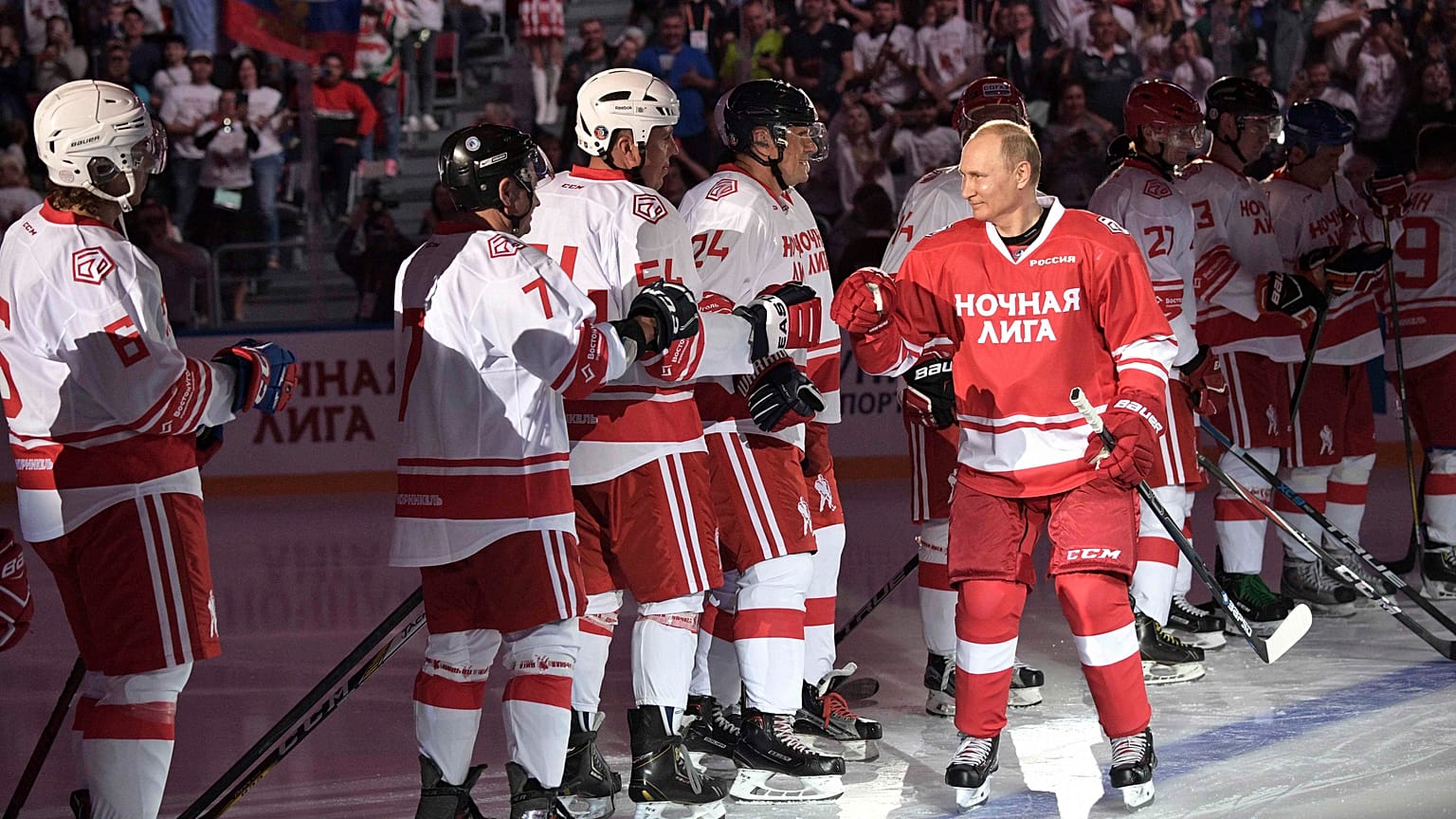 Хоккейный матч Путина