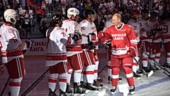 Хоккейный матч Путина