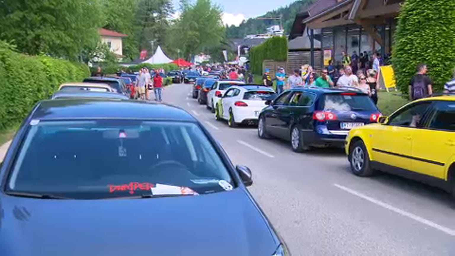 VW rajzás a Wörthi-tó partján
