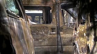 Ambulâncias queimadas em Bilbau