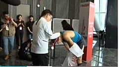 Güney Kore'nin en yüksek binasında merdiven çıkma yarışması