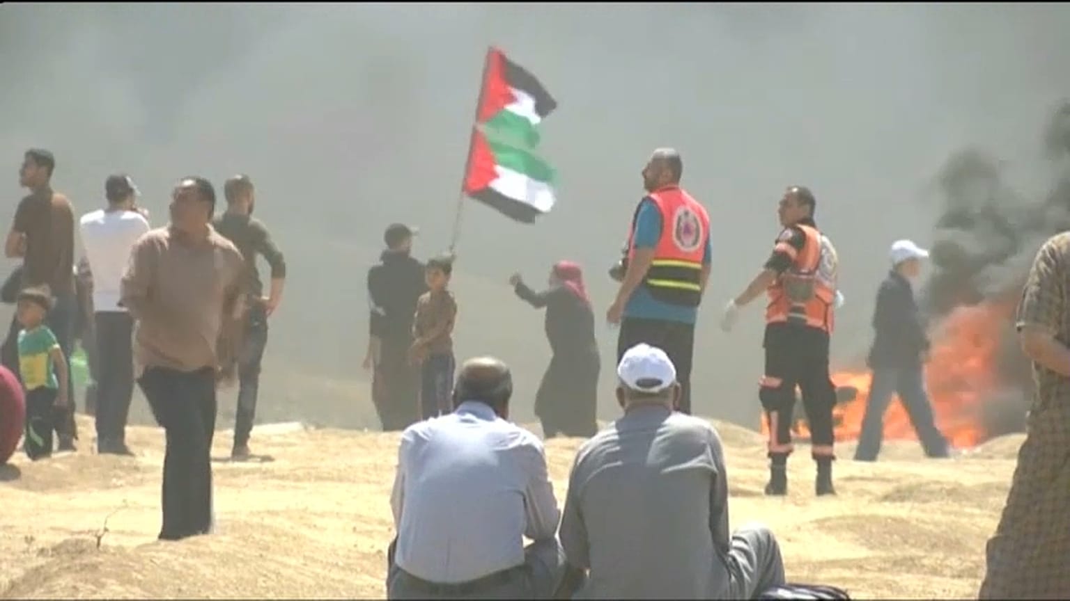 Israeli forces kill 16 in Gaza protests 