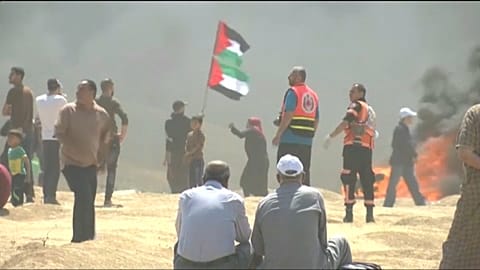 Israeli forces kill 16 in Gaza protests 