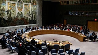 Security Council members meet