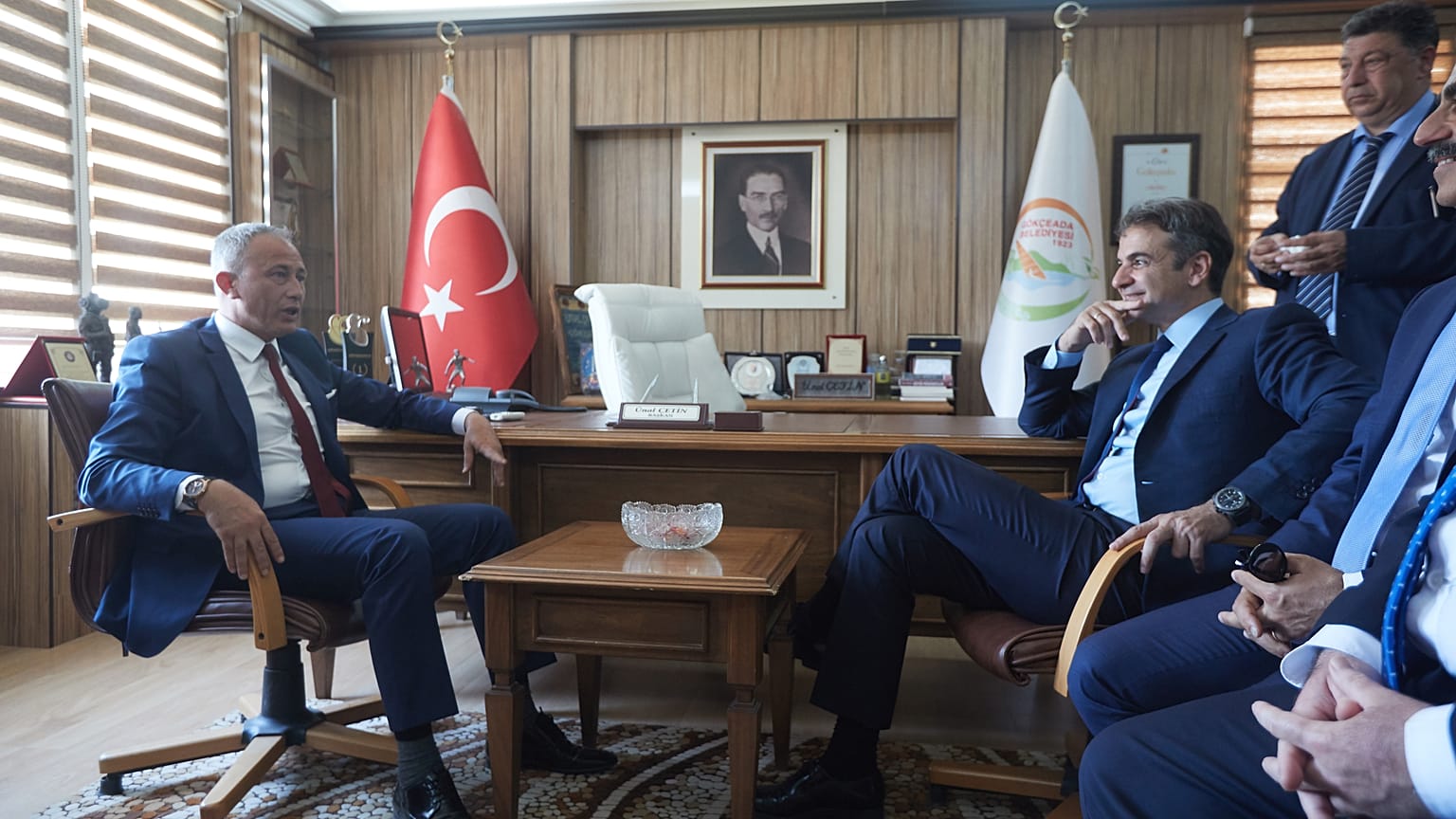 Στην Ίμβρο Μητσοτάκης και Βαρθολομαίος