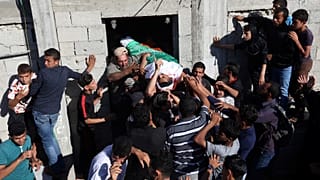 من تشييع الجنائز اليوم في قطاع غزة