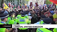 Erdoğan taraftarları ve karşıtları Londra'da karşı karşıya geldi