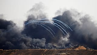 Israeli forces on the border with Gaza