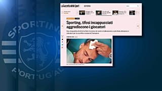 Фанаты избили футболистов "Спортинга"
