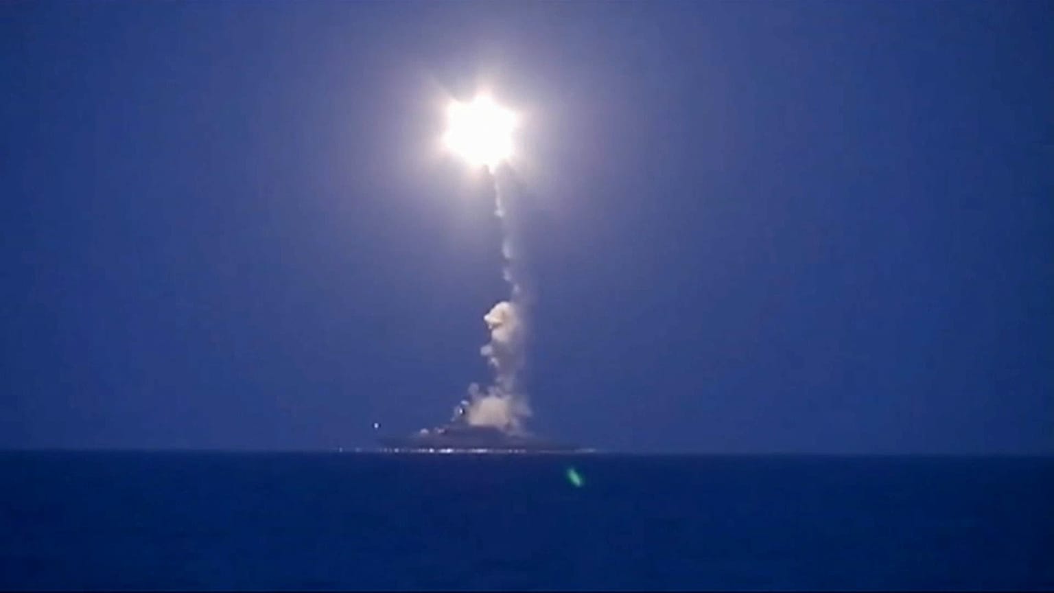 Пуск «Калибра» с корабля Каспийской флотилии