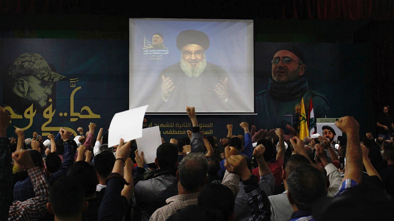 هواداران گروه حزب الله لبنان در بیروت