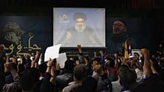 هواداران گروه حزب الله لبنان در بیروت