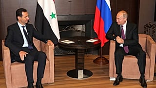 صورة للأسد وبوتين خلال لقاء يوم الخميس