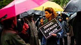 Акция поддержки палестинцев на Манхэттен, Нью-Йорк, 16 мая