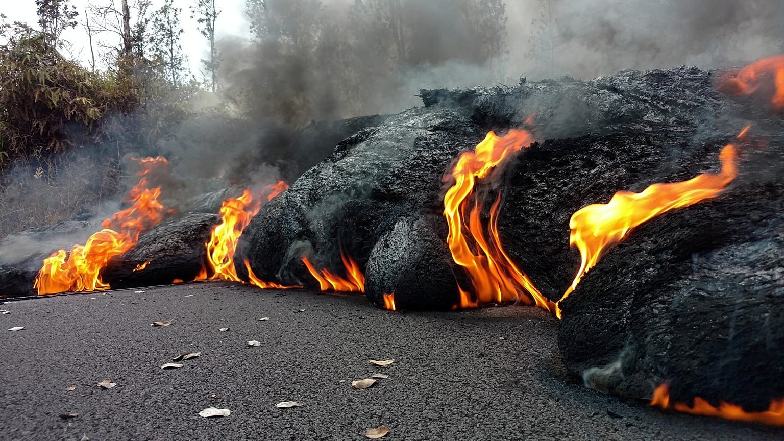 Tombol a hawaii Kilauea vulkán