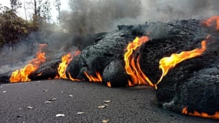 Tombol a hawaii Kilauea vulkán