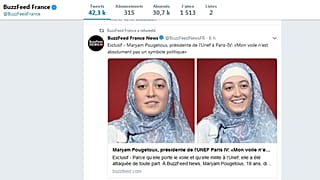 Fransa'da öğrenci temsilcisinin başörtüsü tartışılıyor