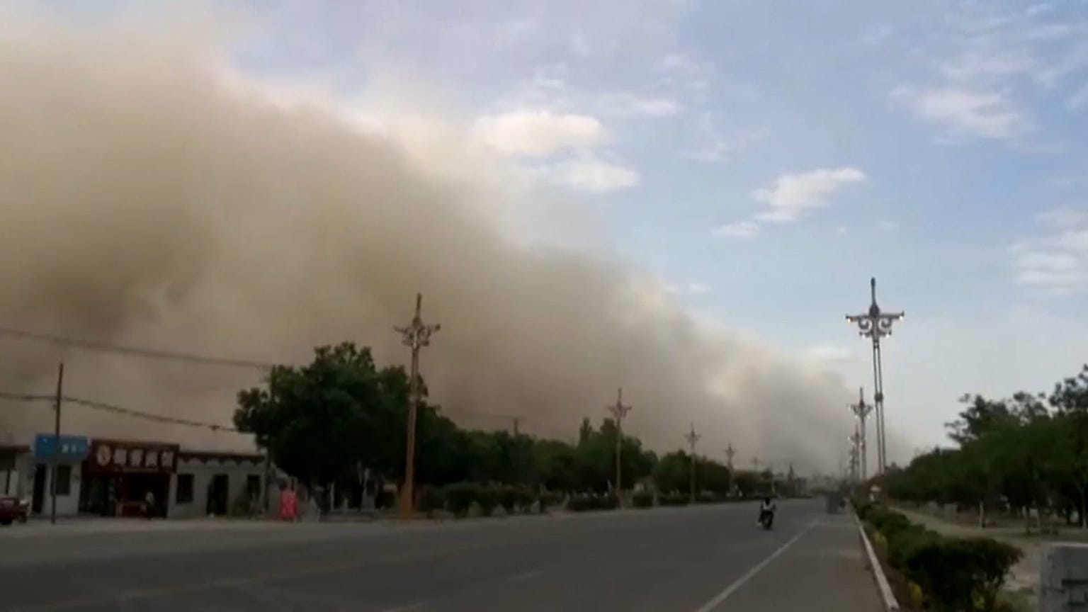 Sandstorm in north-west China