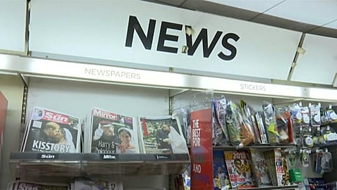 rush to gather UK newspapers commemorating royal wedding