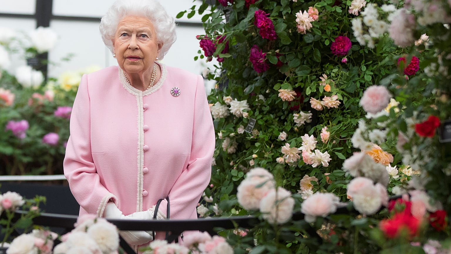 La reine d'Angleterre au Chelsea Flower Show