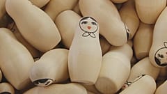 Iconic Russian matrioshka dolls painted with World Cup symbols