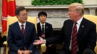 Дональд Трамп и Мун Чжэ Ин