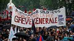 Função pública em greve e protestos contra Macron 