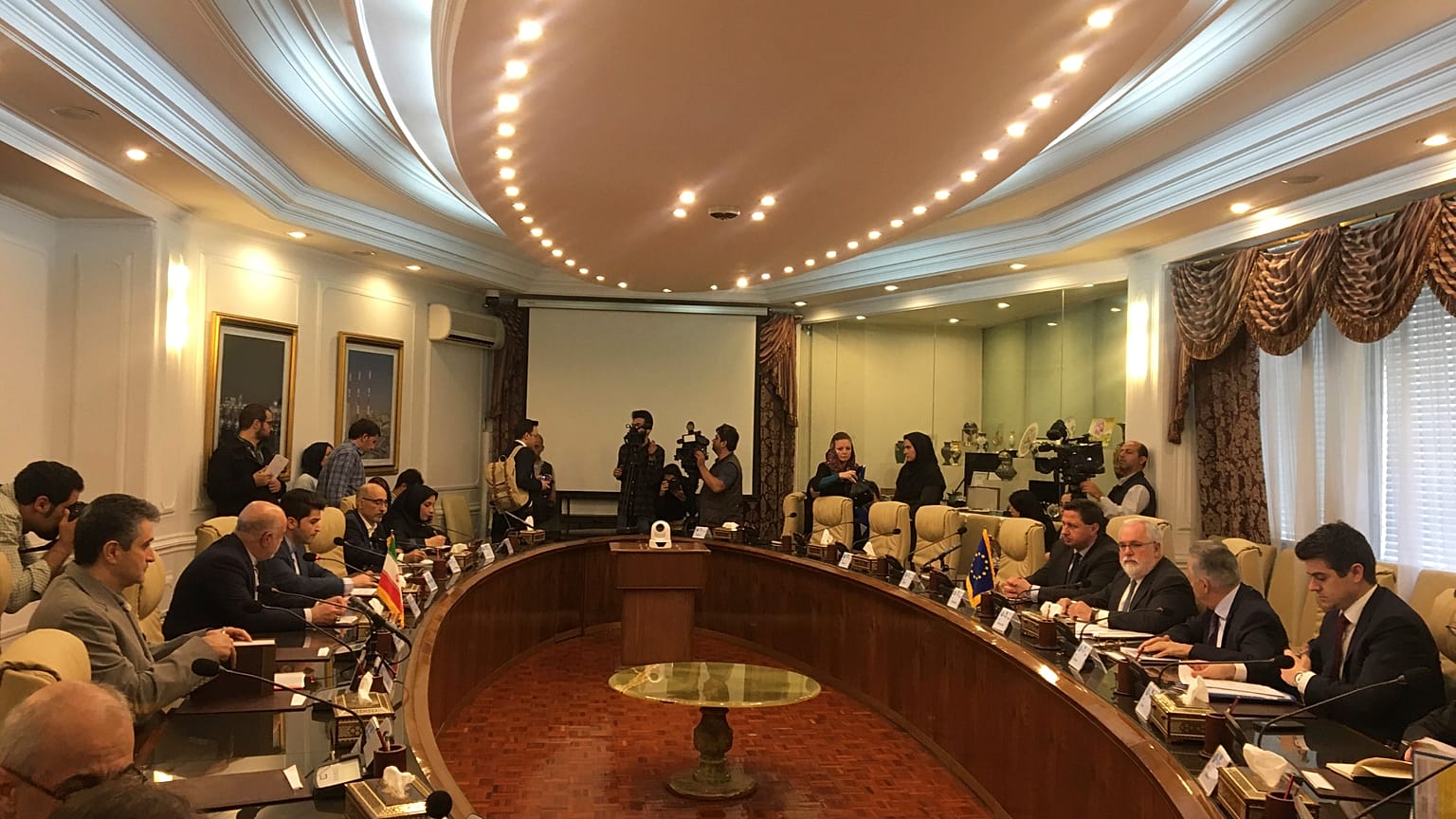 ran's oil minister meets with the EU's top energy official in Tehran