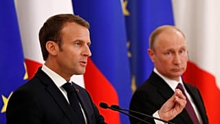 Putin und Macron: Gemeinsam gegen Trump?