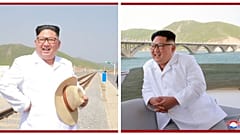 Strohhut und Sommerhemd: Kim Jong-un bei der Arbeit