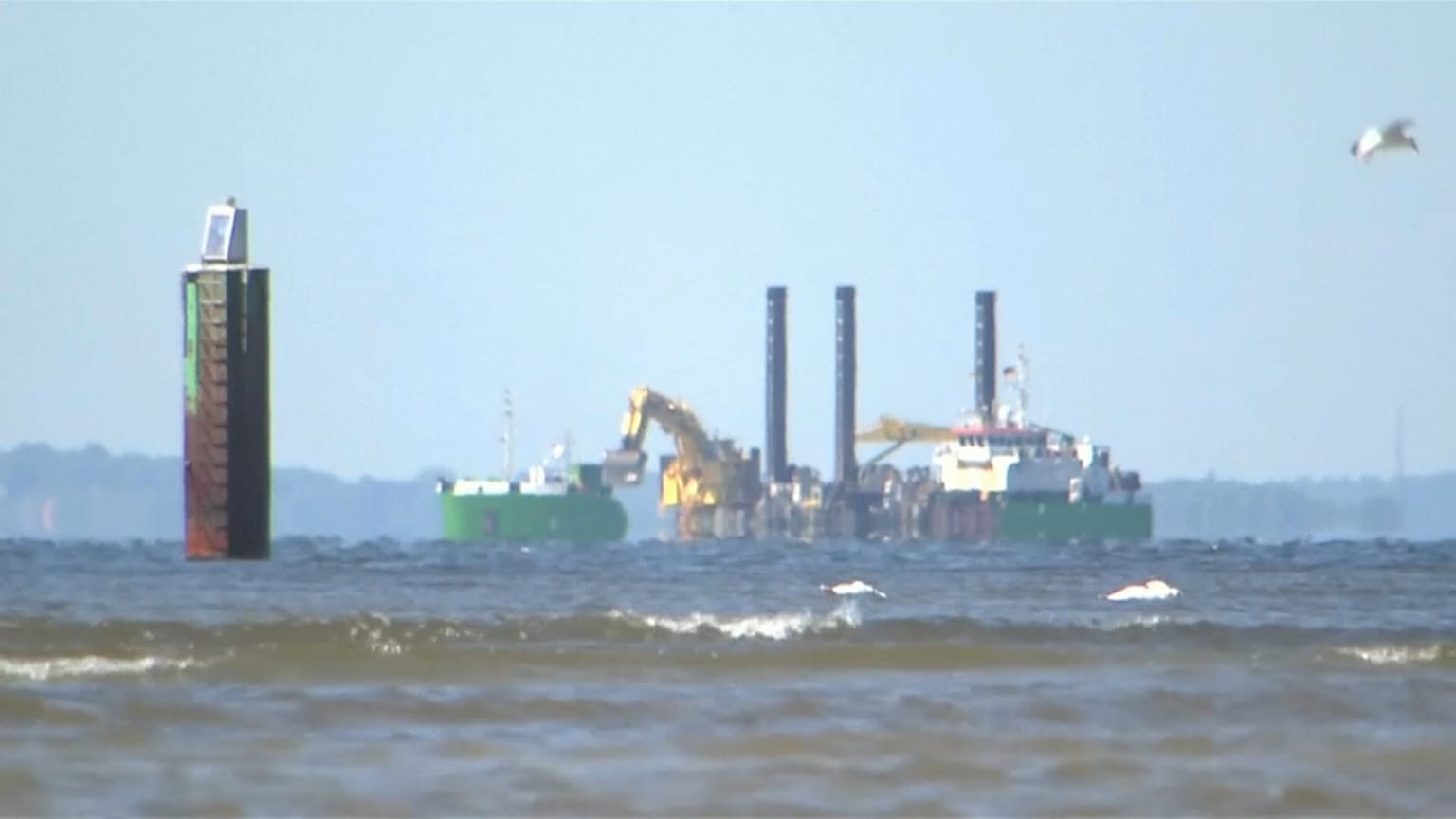 Preparations for the Nord Stream II project in the Baltic Sea