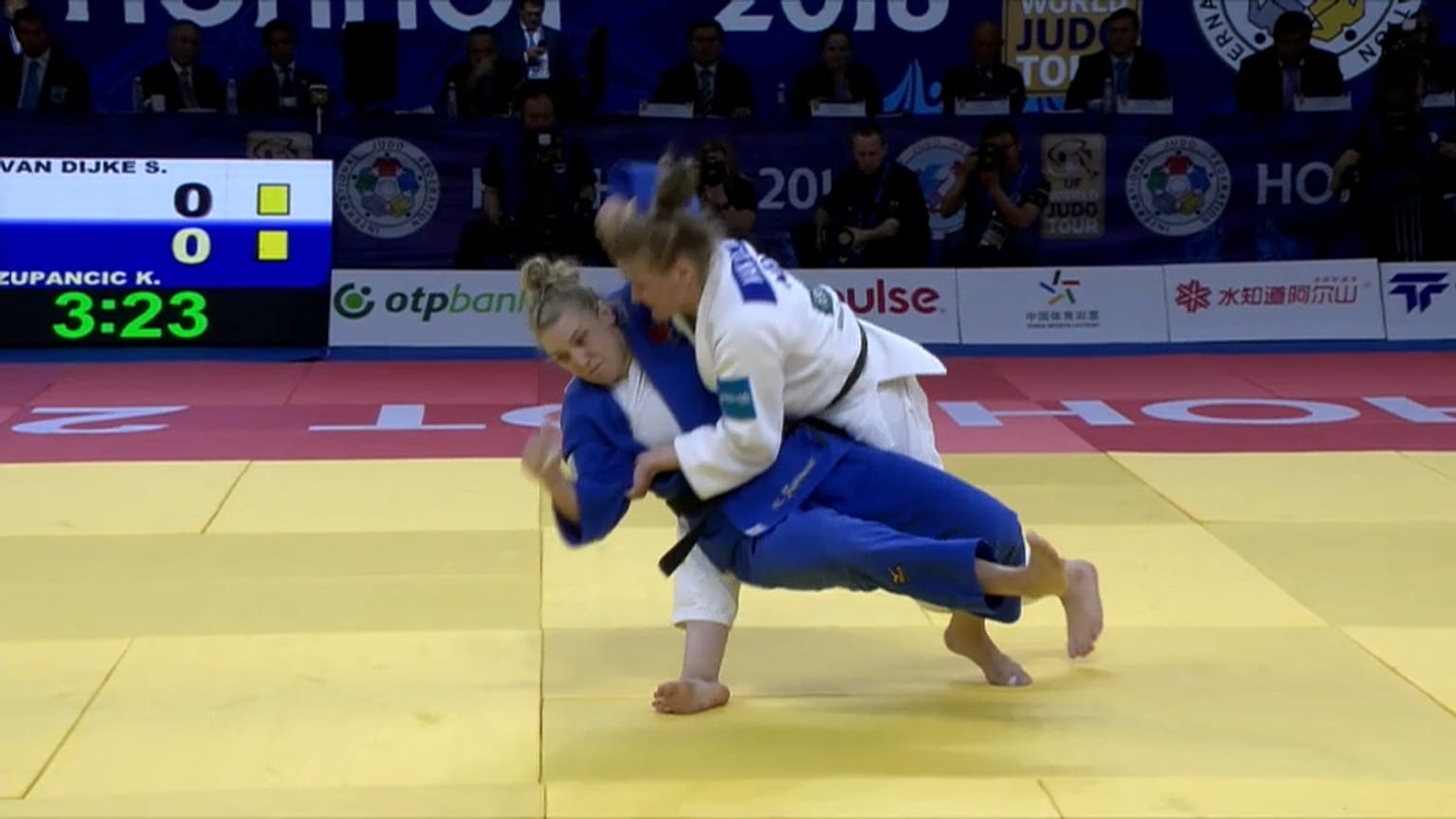 Sanne Van Dyk y Japón destacan en la segunda jornada de judo en Hohhot