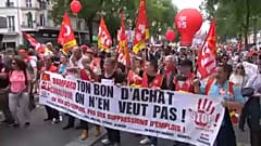 Tömegtüntetések Franciaországban