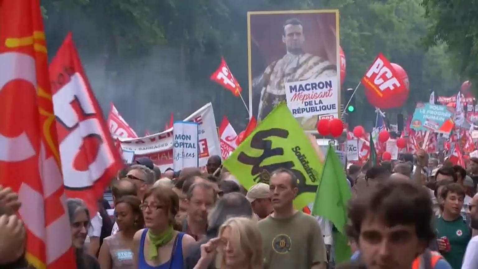 Protestwelle gegen Macrons Reformen 