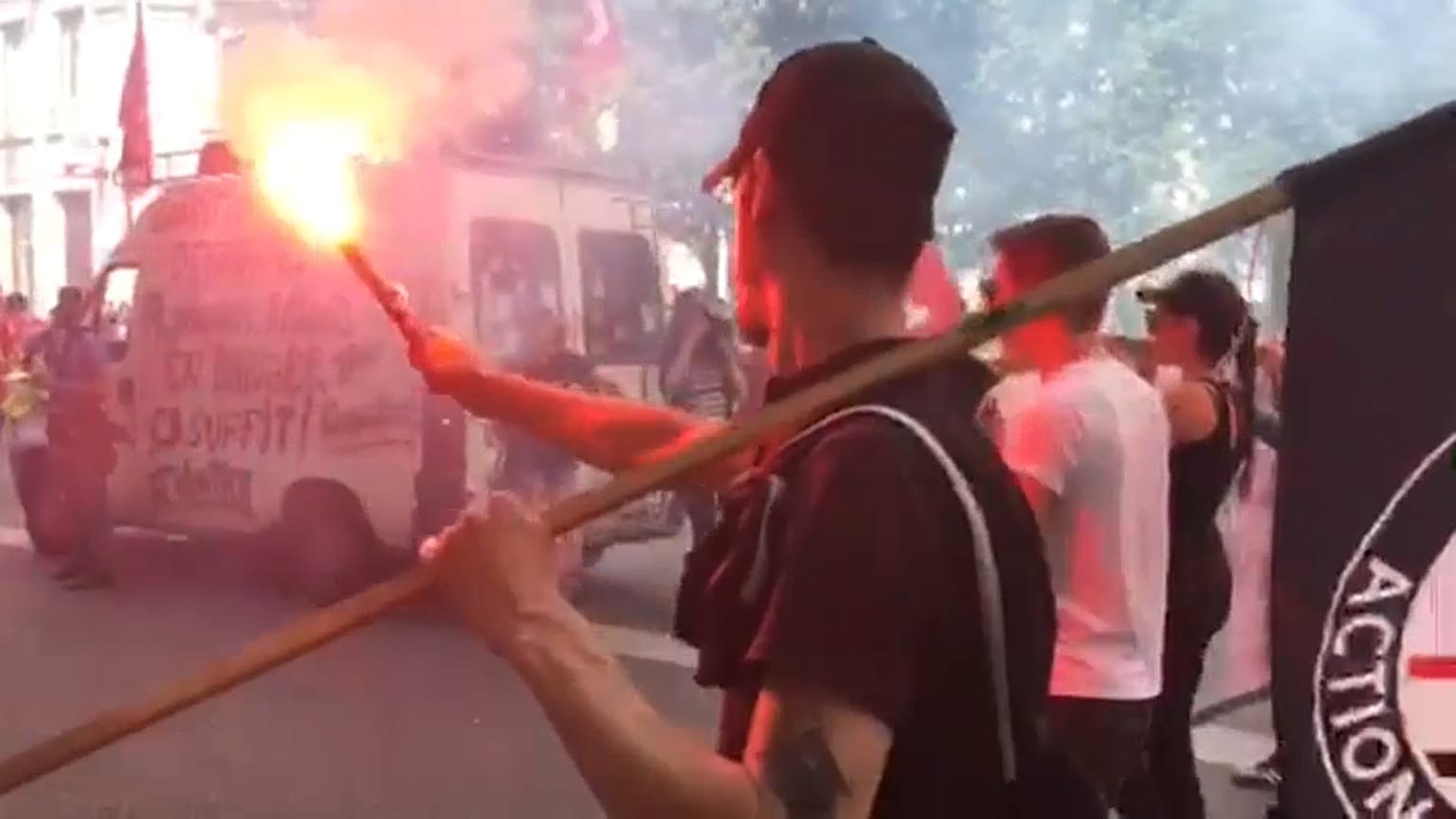 Anti-government protest in Lyon