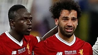 محمد صلاح بعد التعرض للإصابة
