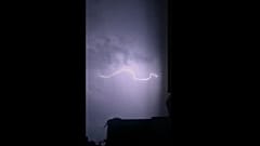Lightning strorm strikes UK