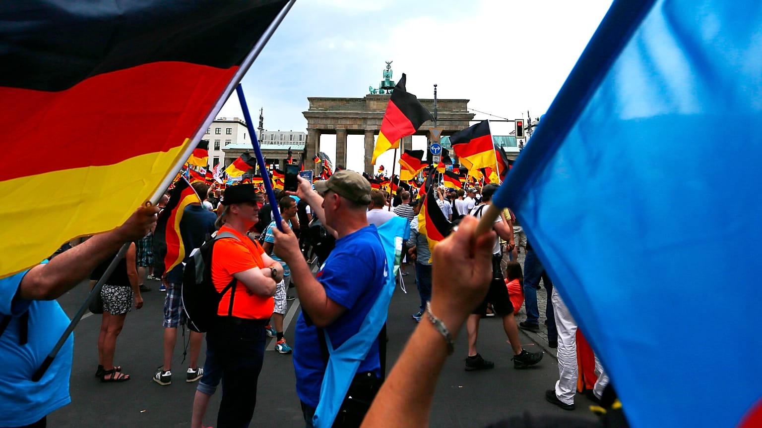 Demonstranten in Berlin
