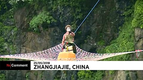 Un concert haut perché en Chine