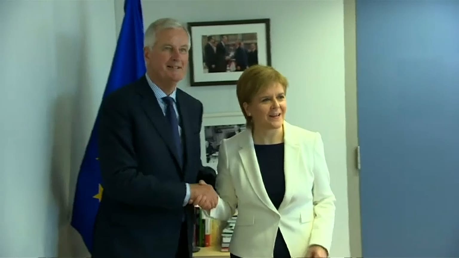 Scotland tries to get clear blue water between its position & London's over Brexit