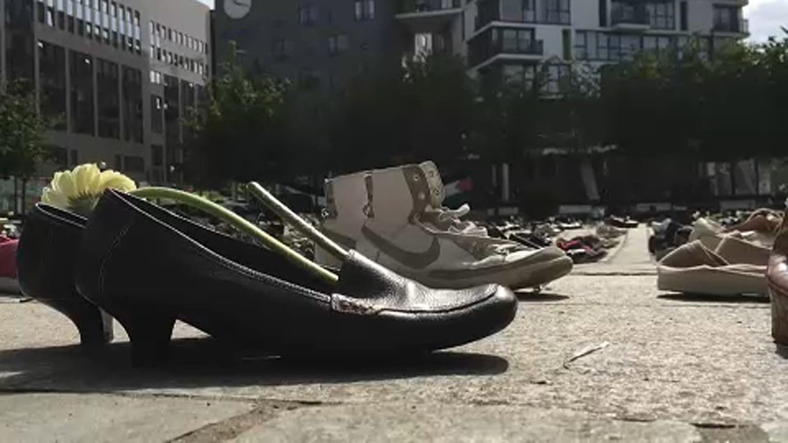Zapatos por la paz en Oriente Medio