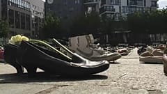 Zapatos por la paz en Oriente Medio