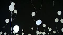Thousands of balloons released for missing children in Hungary