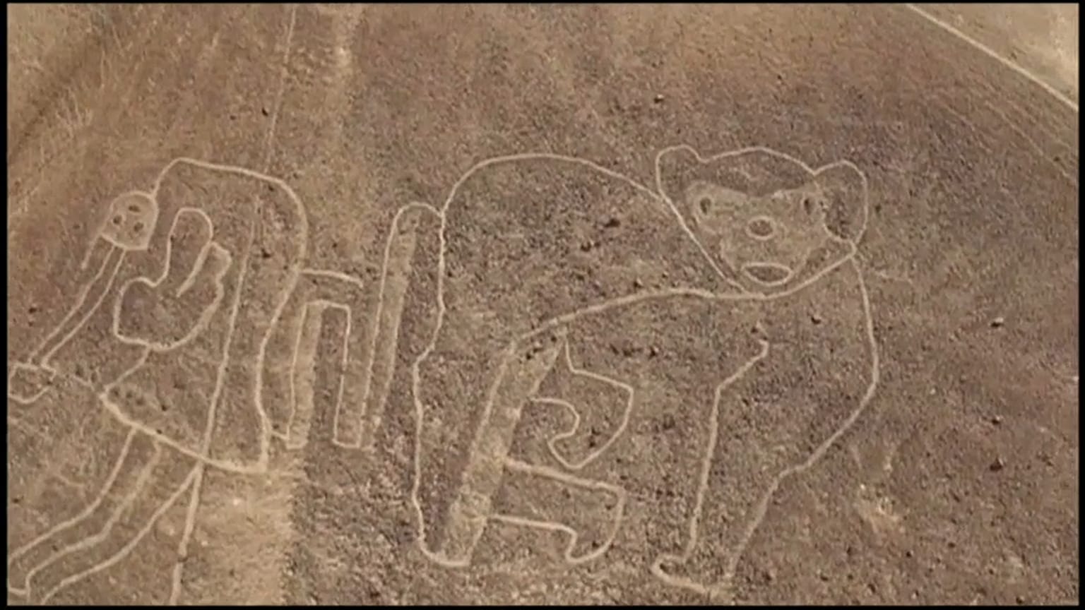 Giant drawings found near Nazca Lines in Peru desert