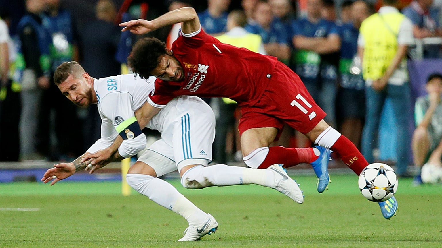 صحنه مصدومیت محمد صلاح